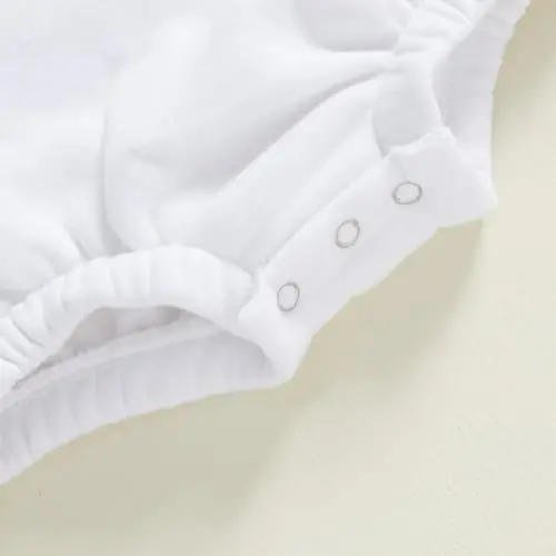 Gueuusu Newborn Warm Sweatshirt Romper Baby Boy Girl Solid Crewneck Long Sleeve Fleece Sweater Bodysuit Thick Winter Clothes - 6