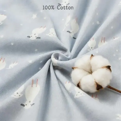 insular Baby Swaddle Sacks, Swaddle Blanket for Newborn and Infant, Adjustable Velcro Set for Boy and Girl, Soft Cotton Baby Sleep Sack 3 Pack (Sheep&Cloud, Medium(3-6M)) - 3