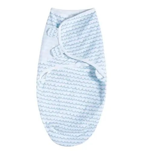 insular Baby Swaddle Wrap, Swaddle Blanket for Newborn and Infant, Adjustable Swaddling Set for Boy and Girl, Soft Cotton Baby Sleep Sack 3 Pack, Ocean, Medium(3-6 Month) - 5