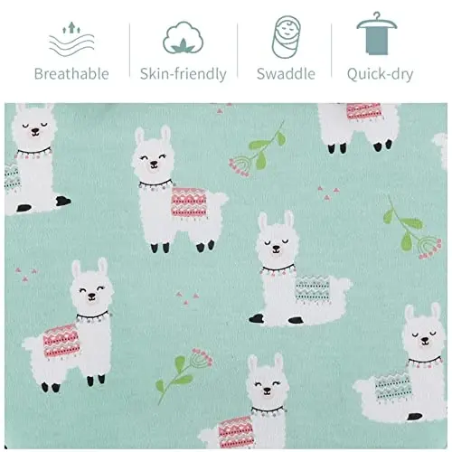 insular Baby Swaddle Sacks, Swaddle Blanket for Newborn and Infant, Adjustable Velcro Set for Boy and Girl, Soft Cotton Baby Sleep Sack 3 Pack (Alpaca, Medium(3-6M)) - 3