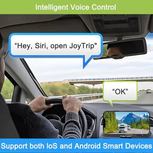 YEOIZO WiFi Nomer plitasiz Simsiz Orqa Ko'rish Kamerasi, 720P HD Avtomobil Orqa Ko'rish Kamera Tizimlari, Oldingi/Orqa Ko'rinish Teskari Kamera, 160° Ko'rish Burchagi Avtomobillar SUV Pikap Trelervan Karvon Kempingi uchun iPhone iPad Android - 6