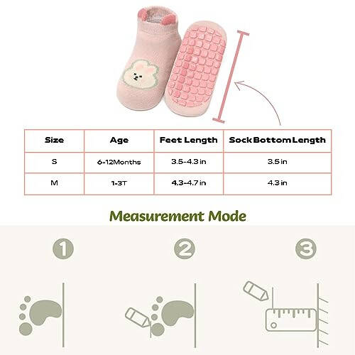 Yeshsore Baby Socks with Grips, Toddler Kids Cartoon Floor Ankle Non Slip Socks 5 Pairs - 36