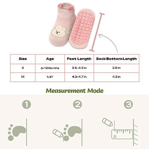 Yeshsore Baby Socks with Grips, Toddler Kids Cartoon Floor Ankle Non Slip Socks 5 Pairs - 24