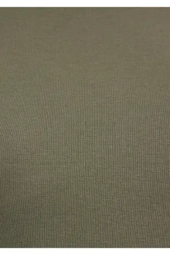 Yeşil Basic Tişört Semi Slim Fit / Yarı Dar Kesim 1612916-86961-Yeşil - 7