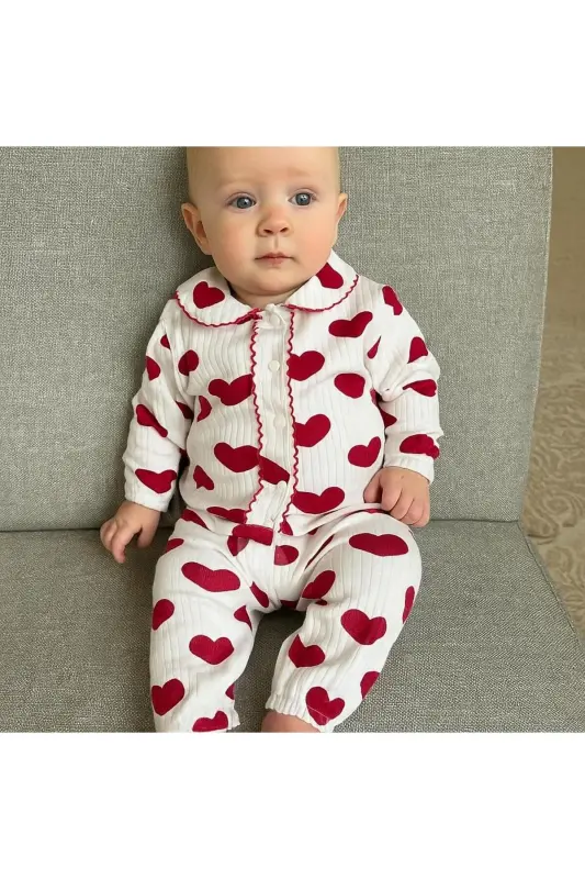 Yeşil beautiful nakışlı 2li bebek takımı-Yeşilbeatifulnakışlı - ANNE DOKUNUŞU GIBI KUZUM BEBE