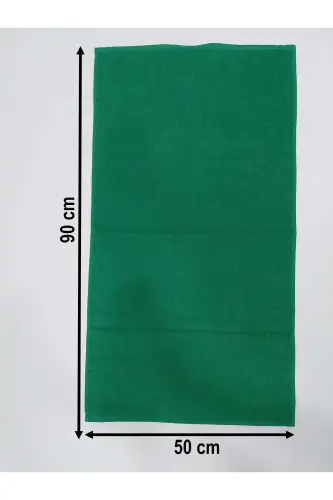 12'li Yeşil Kuaför Berber Havlusu 50x90 | Profesyonel Saç Havlusu Ekonomik Set-Yeşil - 4