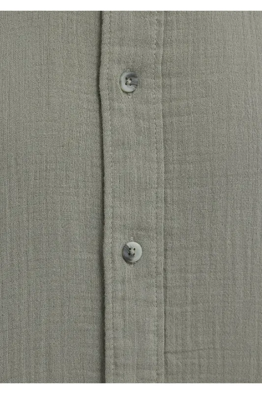 Yeşil Gömlek Regular Fit / Normal Kesim 0211518-71484-Yeşil - 7