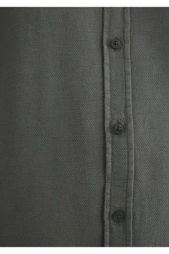 Yeşil Gömlek Slim Fit / Dar Kesim 0211461-71598 - Yeşil-71598 - 7