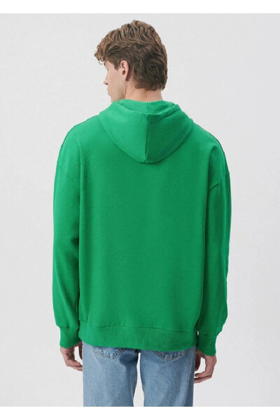 Erkek Kapüşonlu Sweatshırt M0610062 Yeşil - Yeşil - MAVI (1)