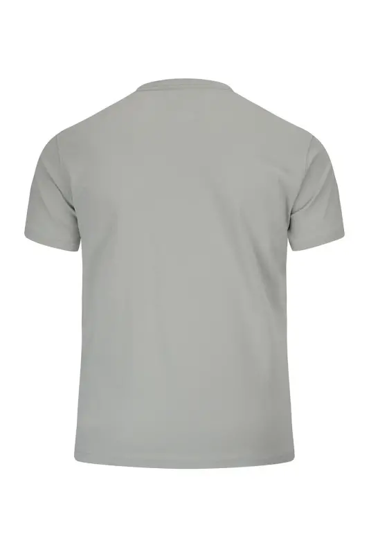 Yeşil Regular Fit Bisiklet Yaka 100 Pamuk Tişört - Yeşil00 - 4