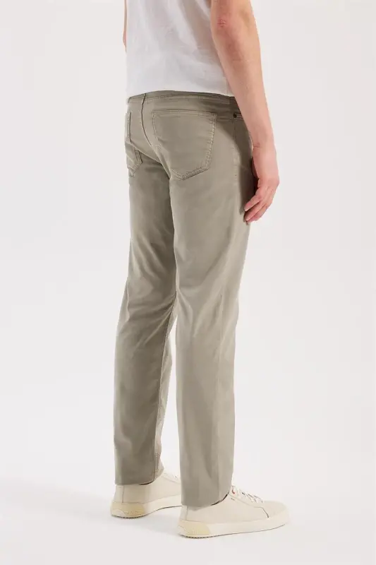 Yeşil Slim Fit 5 Cep Spor Pantolon - 4