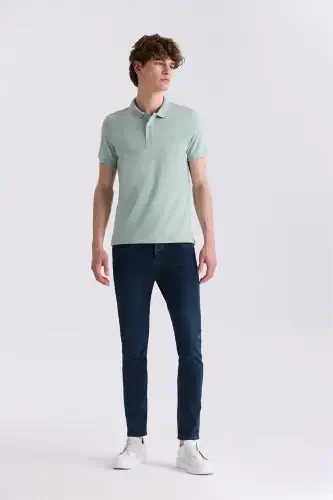 Yeşil Slim Fit Polo Yaka T-Shirt - 3
