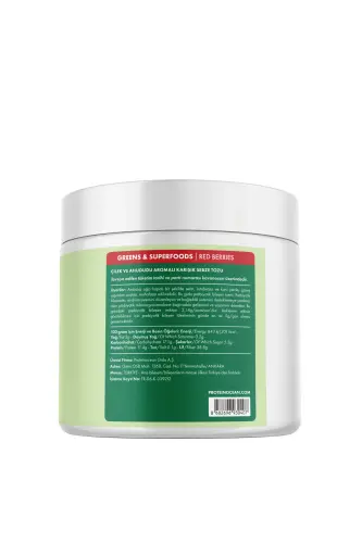 Greens & Superfoods - Red Berries - 120g - 20 Servis - PROTEINOCEAN (1)