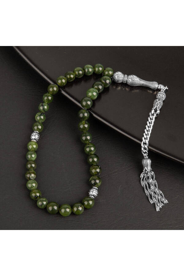 Yeşim Doğal Taş Tesbih 33lük - 8mm - 2