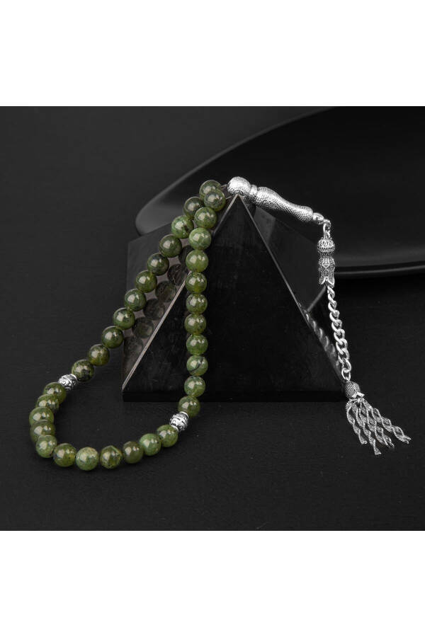 Yeşim Doğal Taş Tesbih 33lük - 8mm - 3