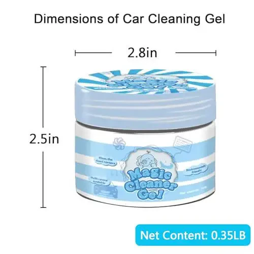 Yesrock 2-in-1 (Car Cleaning Gel for Car Detailing) and (4 Pack of 2.8-inch Car Coasters for Cup Holders) Automotive Dust Cleaning Putty Car Slime for Cleaning Car Interior, PC, Keyboard (Rose Red) - 2