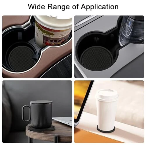 Yesrock 2-in-1 (Car Cleaning Gel for Car Detailing) and (4 Pack of 2.8-inch Car Coasters for Cup Holders) Automotive Dust Cleaning Putty Car Slime for Cleaning Car Interior, PC, Keyboard (Rose Red) - 7