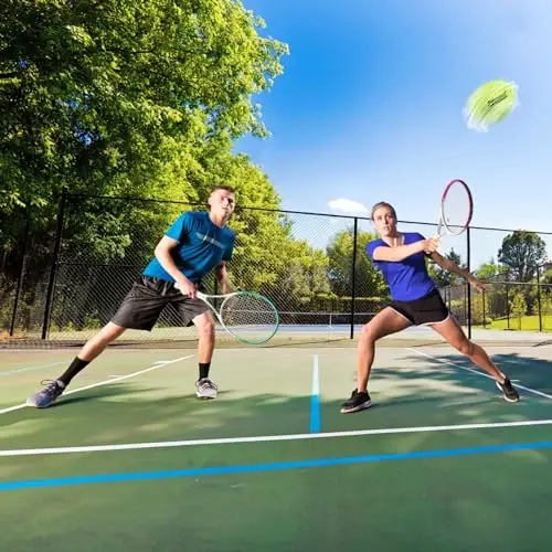 Adult 2 Player Tennis Racket Perfect for Beginner and Professional Players, 27” Speed Tennis Racquet Include Tennis Balls, Overgrips, Tennis Bag, Vibration Dampe, Cover - 6