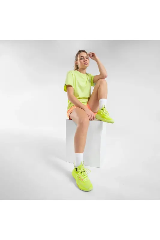 Tarmak Yetişkin Basketbol Ayakkabısı - Siyah - Elevate 500 Mid-Sarı - 8