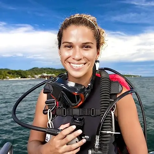 Adult Pano 3 Scuba Diving Mask, Tempered Glass Snorkel Mask Anti-Fog Swim Mask No Leakage Swim Goggles with Nose Cover Snorkeling Gear for Snorkeling, Freediving, Swimming - 7