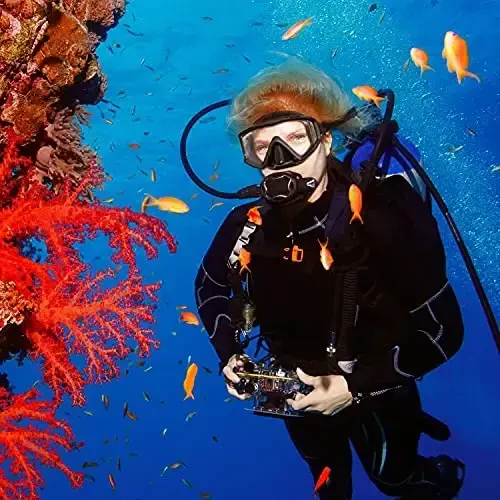 Adult Pano 3 Scuba Diving Mask, Tempered Glass Snorkel Mask Anti-Fog Swim Mask No Leakage Swim Goggles with Nose Cover Snorkeling Gear for Snorkeling, Freediving, Swimming - 6