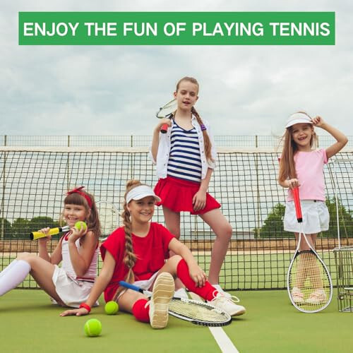 Motionchic 6 Pcs Tennis Rackets for Adult Recreational 6 Players 27'' Tennis Racket Set with 3 Balls Lightweight Tennis Rackets for Tennis Training Beginner with Overgrip and Bag - 8