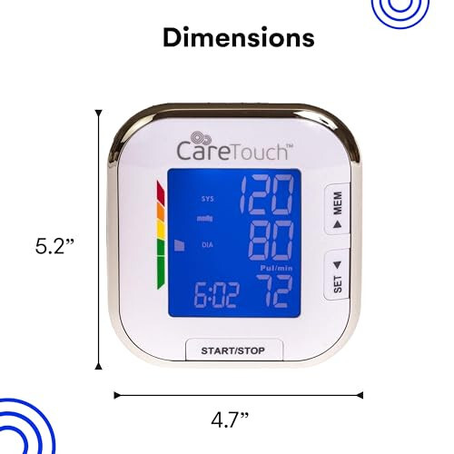Yetişkinler İçin Care Touch Dijital Bilek Tansiyon Aleti 5,5-8,5 İnç Boyutu, Ev Kullanımı İçin Otomatik Yüksek Tansiyon Cihazı, Pil ve Taşıma Çantası İle - 4