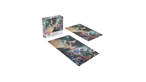 Premium 1000 Piece Jigsaw Puzzle for Adults -27x20 Unique Marine Artwork Pirate shipoctopus Puzzle - Unique Brain Teaser, Difficult and Challenge Large Puzzle Game Toys Gift… - 5