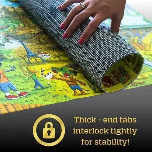 1000 Piece Puzzle for Adults & Kids – Funny Cats & Dogs USA Map Puzzle, Gift-Ready Box, Letters on Back, 8 Jigsaw Puzzle Saver Sheets & Full-Size Poster by GERJATO – Fun Educational Gift for All Ages - 3