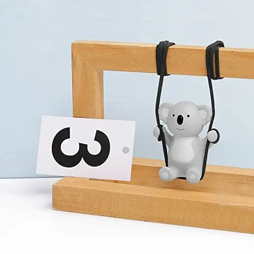 YGMONER Cute Swinging Koala Car Rear View Mirror Hanging Accessories Funny Car Interior Decor Gifts for Women Men (Koala) - 3