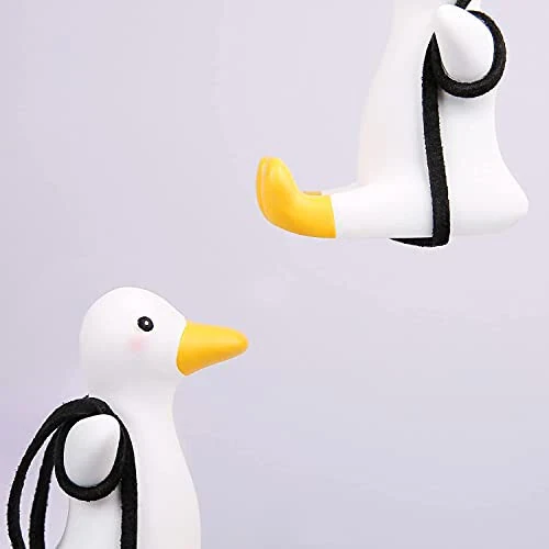 YGMONER Super Cute Swinging Duck Car Mirror Hanging Ornament Car Interior Accessories (Duck), o'ng'a - 5