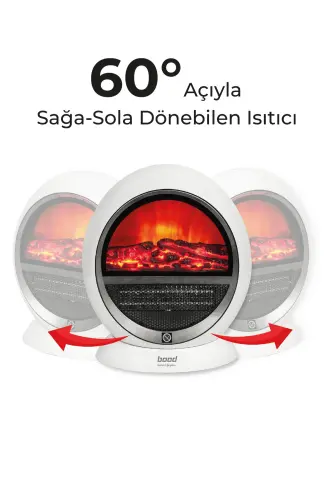 Yh-09a Fireplace Effect Fan Heater - 3