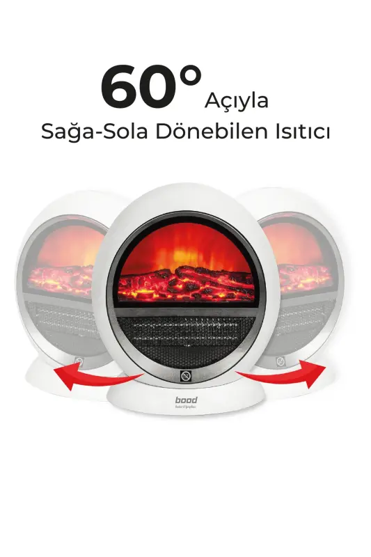 Yh-09a Fireplace Effect Fan Heater - 3