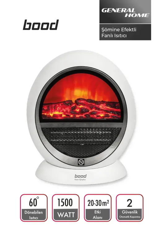 Yh-09a Kamin Ta'sirili Ventilyatorli Isitgich - 1