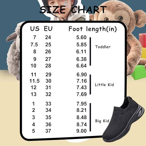 YHOON Kids Sock Shoes Boys Girls Sneakers Athletic Fitness Tennis Walking School Shoes for Toddler/Little Kid/Big Kid - 2