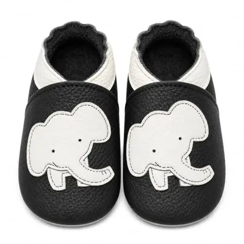 YIHAKIDS Baby Leather Moccasins Soft Sole Infant Toddler Shoes | Breathable genuine leather, non-slip suede sole, elastic ankle design, comfy fit for 0-24M babies, spot clean - YIHAKIDS