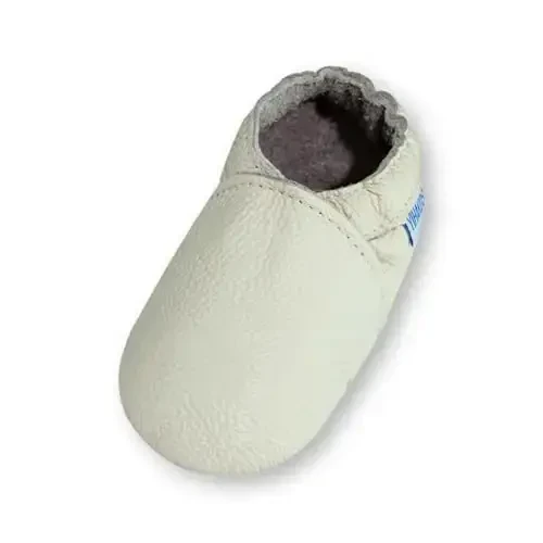 YIHAKIDS Baby Leather Shoes Soft Sole First Walking Moccasins Infants Toddler Boys Girls Crawling Slippers Slip-on Shoes Solid Color Shoes - YIHAKIDS