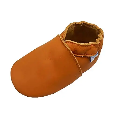 YIHAKIDS Baby Leather Shoes Soft Sole First Walking Moccasins Infants Toddler Boys Girls Crawling Slippers Slip-on Shoes Solid Color Shoes - YIHAKIDS