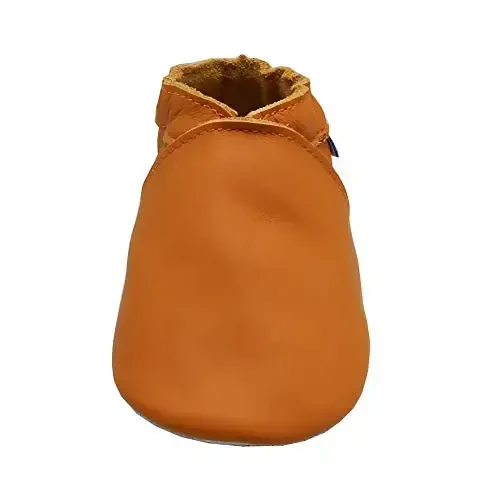 YIHAKIDS Baby Leather Shoes Soft Sole First Walking Moccasins Infants Toddler Boys Girls Crawling Slippers Slip-on Shoes Solid Color Shoes - 5