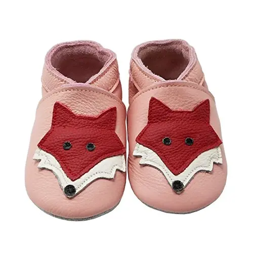 YIHAKIDS Baby First Walking Shoes Genuine Leather Baby Moccasins Soft Sole Slippers Crib Shoes Anti-Slip Booties for Boys Girls Infant Toddler - 2