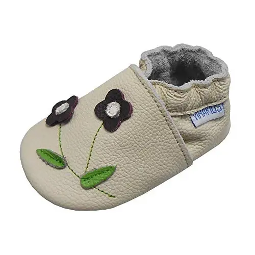 YIHAKIDS Chaqaloqlar uchun charm poyabzal Yumshoq taglik Birinchi qadam Moccasinlar Go'dak o'g'il bolalar Qizlar Emaklash terliklari Elastik to'piqli Slip-on poyabzal 
