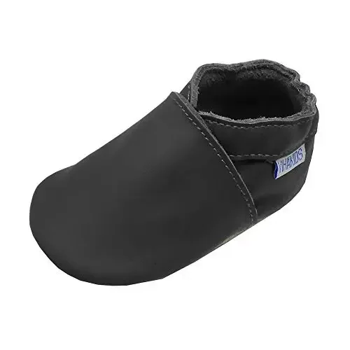 YIHAKIDS Chaqaloqlar uchun charm poyabzal Yumshoq taglik Birinchi qadam Moccasinlar Go'dak o'g'il bolalar Qizlar Emaklash terliklari Kiyish oson poyabzal Bir rangli poyabzal - YIHAKIDS