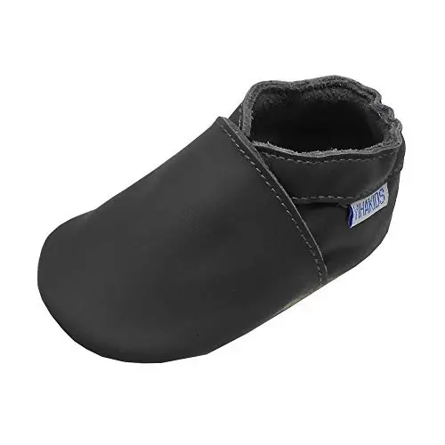 YIHAKIDS Chaqaloqlar uchun charm poyabzal Yumshoq taglik Birinchi qadam Moccasinlar Go'dak o'g'il bolalar Qizlar Emaklash terliklari Kiyish oson poyabzal Bir rangli poyabzal - 1
