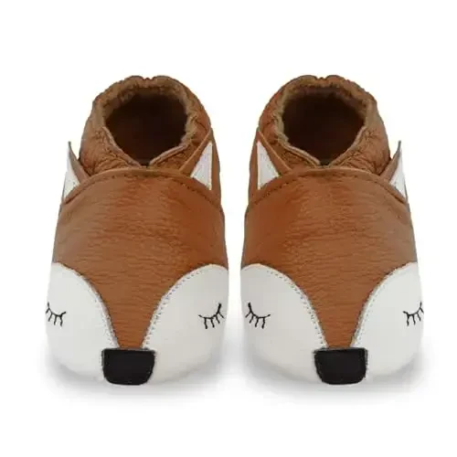 YIHAKIDS Chaqaloqlar uchun charm poyabzal Yumshoq taglik Birinchi qadam Moccasinlar Go'dak o'g'il bolalar Qizlar Emaklash uchun shippak Elastik to'piqli sirpanmaydigan poyabzal - 6