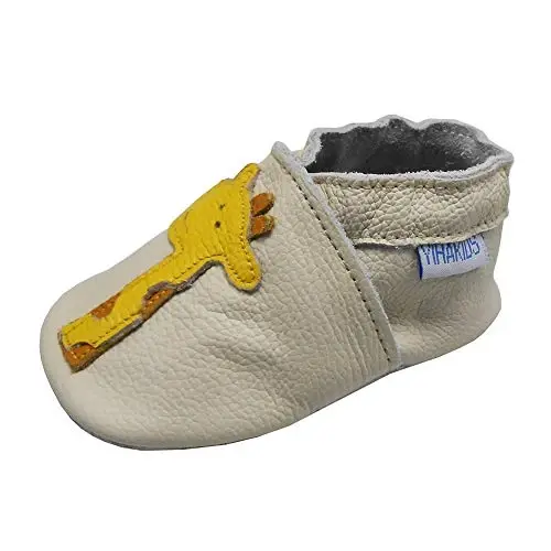 YIHAKIDS Chaqaloqlar uchun charm poyabzal Yumshoq taglik Birinchi qadam Moccasinlar Go'daklar O'g'il bolalar Qizlar Emaklash uchun Shipaklar Elastik to'piqli Slip-on poyabzal - 1