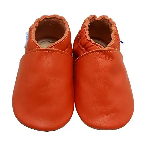 YIHAKIDS Chaqaloqlar uchun charm poyabzal Yumshoq taglik Birinchi qadam Moccasinlar Go'daklar O'g'il bolalar Qizlar Emaklash uchun To'ppilar Yopinchiq poyabzal Bir rangli poyabzal - YIHAKIDS (1)