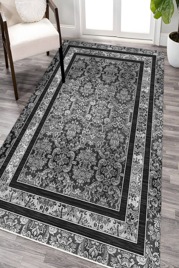 Yıkanabilir Kaymaz Tabanlı Halı Yıkama Makinesine Uygun Salon Halısı Oturma Odası Halısı Kilim - 11