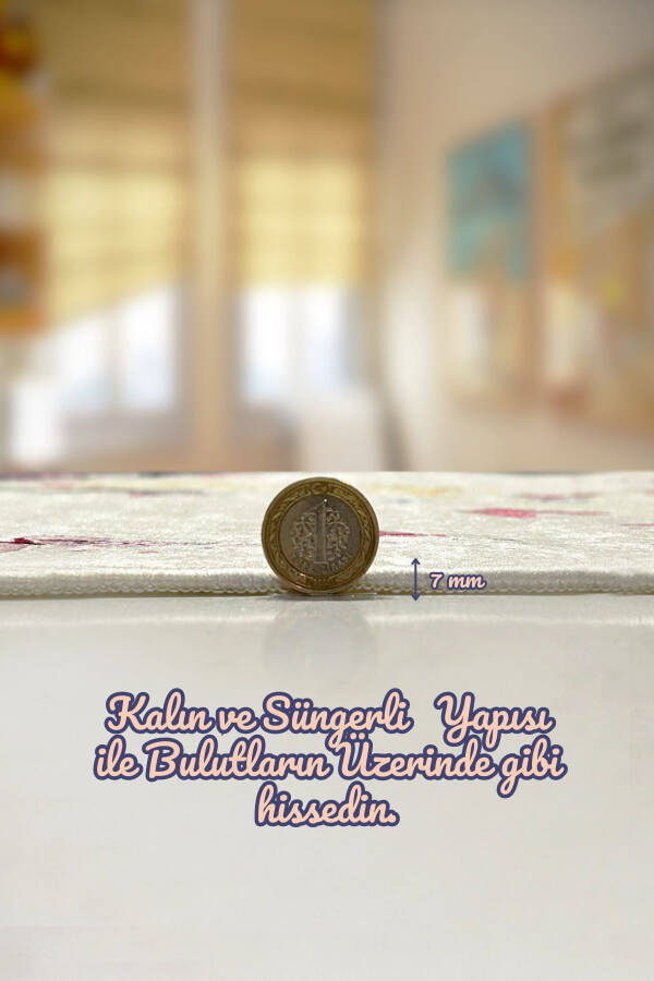 Yıkanabilir Kaymaz Tabanlı Halı Yıkama Makinesine Uygun Salon Halısı Oturma Odası Halısı Kilim - Bej - 15