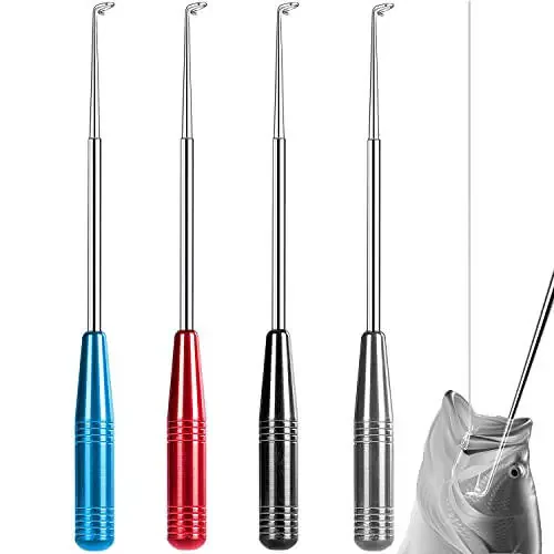 Fish Hook Remover Tool, Fishing Hook Quick Removal Descending Device, Fishing Gear Security Equipment Kits for Adult, Hook Extractor Accessories Detacher Tools with 4PCS Storage Tube - 1