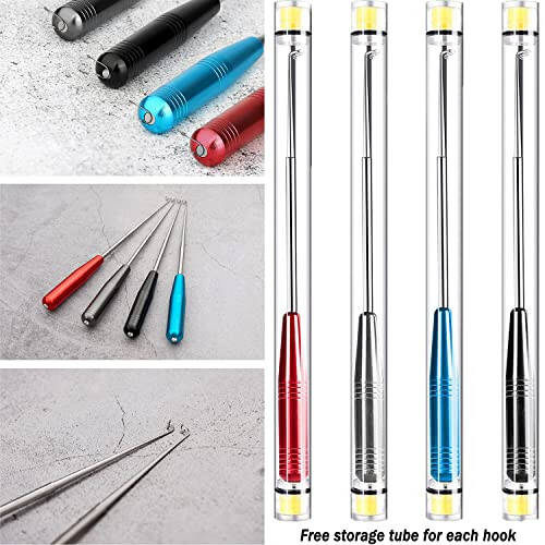 YIMISIMON Fishing Hook Quick Removal Descending Device, Fish Hooks Remover Detacher Tool, Fishing Gear Security Equipment Kits for Adult, Hook Extractor Accessories Tools with Storage Tube, 4PCS - 2